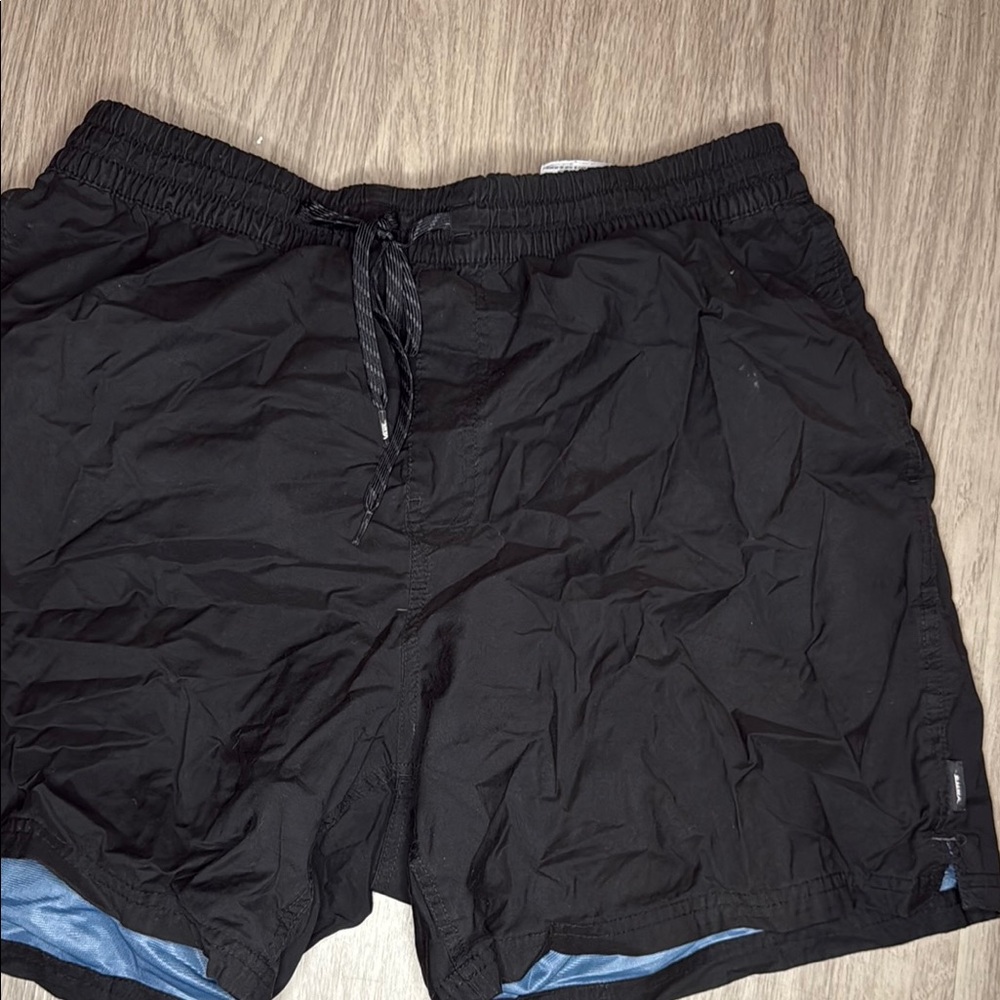 Vans Black and Blue Swim Shorts